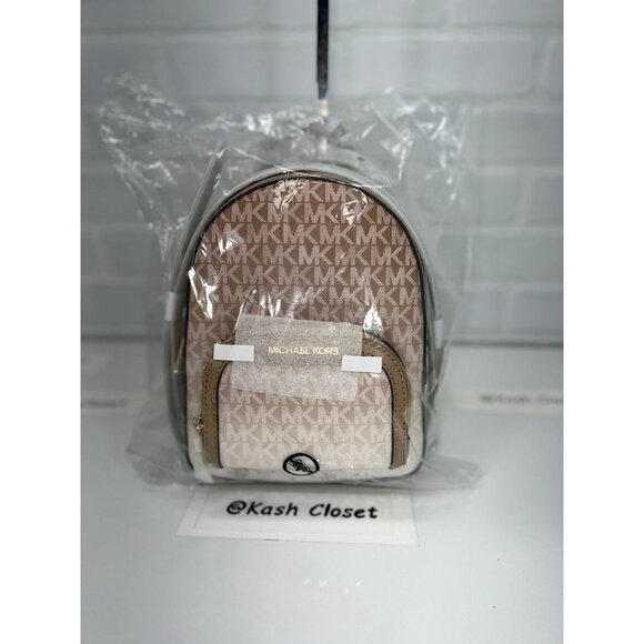 Michael Kors backpack jaycee extra-small ombré logo convertible backpack camel main image 4